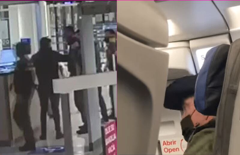 Humorista fue detenido en el aeropuerto de Santiago, acusado de estar ebrio y golpear a dos personas.