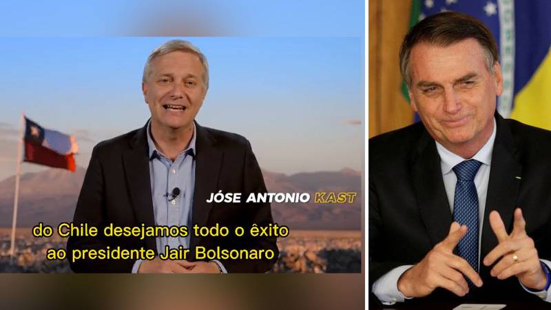 José Antonio Kast envió su apoyo a Jair Bolsonaro para que: “Derrote una vez más, a la izquierda radical”