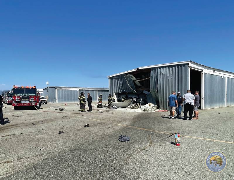 El accidente se registró en el Aeropuerto Municipal de Watsonville.