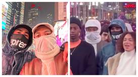 Captan a Mbappé y Hakimi de incógnito en Nueva York disfrutando de shows callejeros