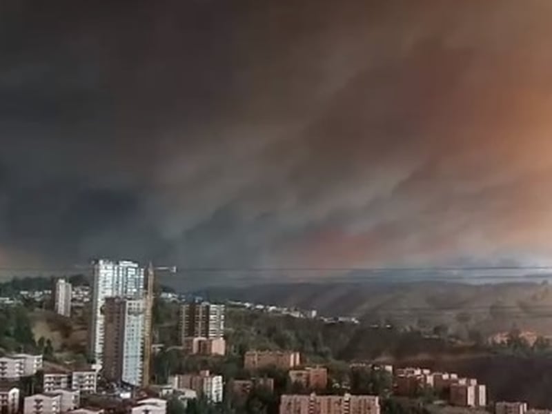 Voraces incendios forestales azotan la región de Valparaíso: Bomberos de RM van en apoyo