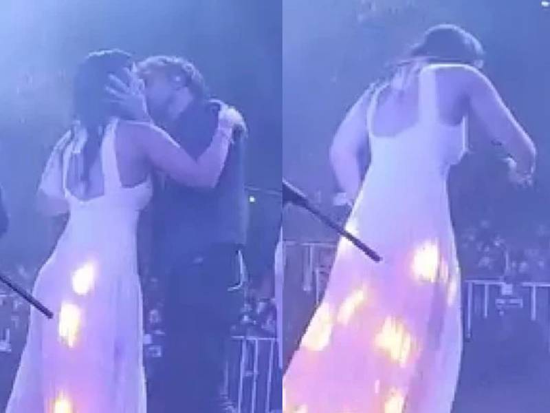 Revelan momento exacto en que Koko Stambuk intenta besar a Melina Noto durante evento público
