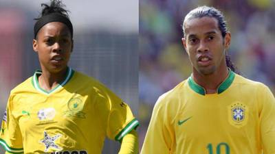 ¿Hija secreta? Futbolista sudafricana arrasa en internet por ser igualita a Ronaldinho