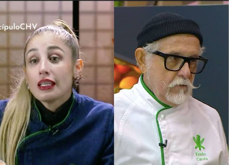 Daniela Castro y Ennio Carota en “El Discípulo del Chef” | Captura: CHV