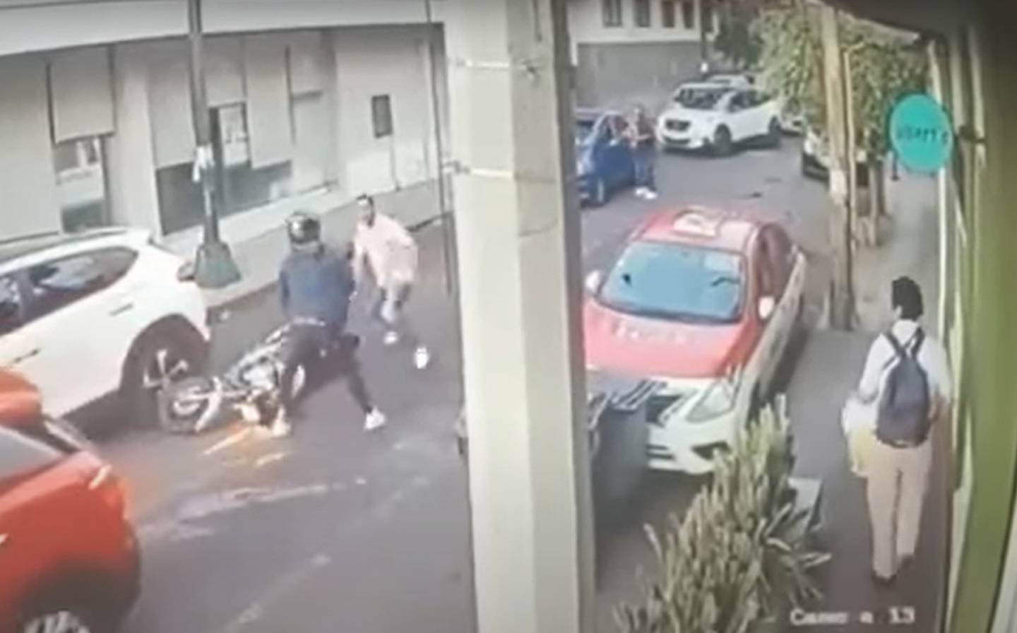 Captura de video del asalto
