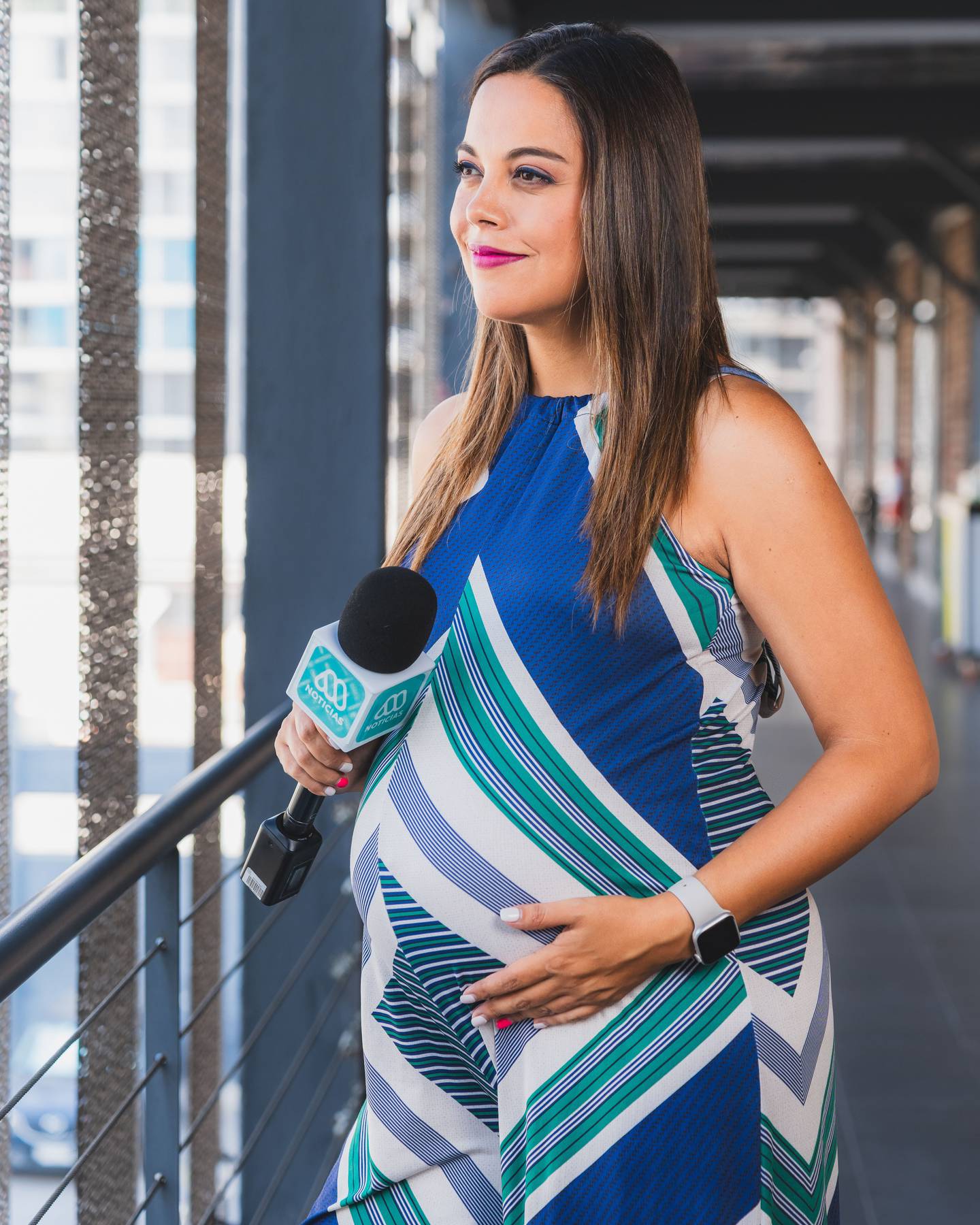 La periodista de Mega fue nominada el año pasado a mejor notera en los premios Copihue de Oro, y a mediados de 2023 supo que se había embarazado por segunda vez.
