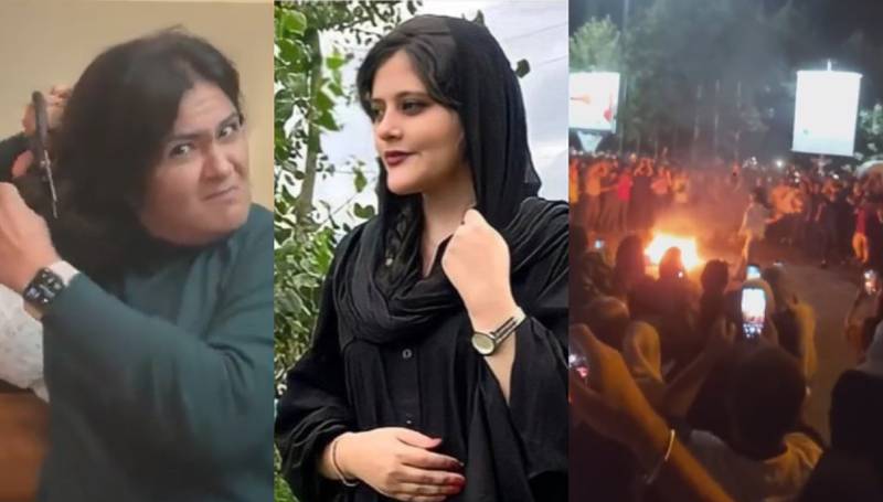 Mujeres en Irán se cortaron el cabello y quemaron velos como protesta por la muerte de la joven Mahsa Amini