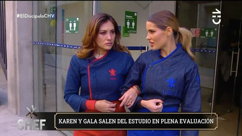 Karen Bejarano y Gala Caldirola | Captura: CHV