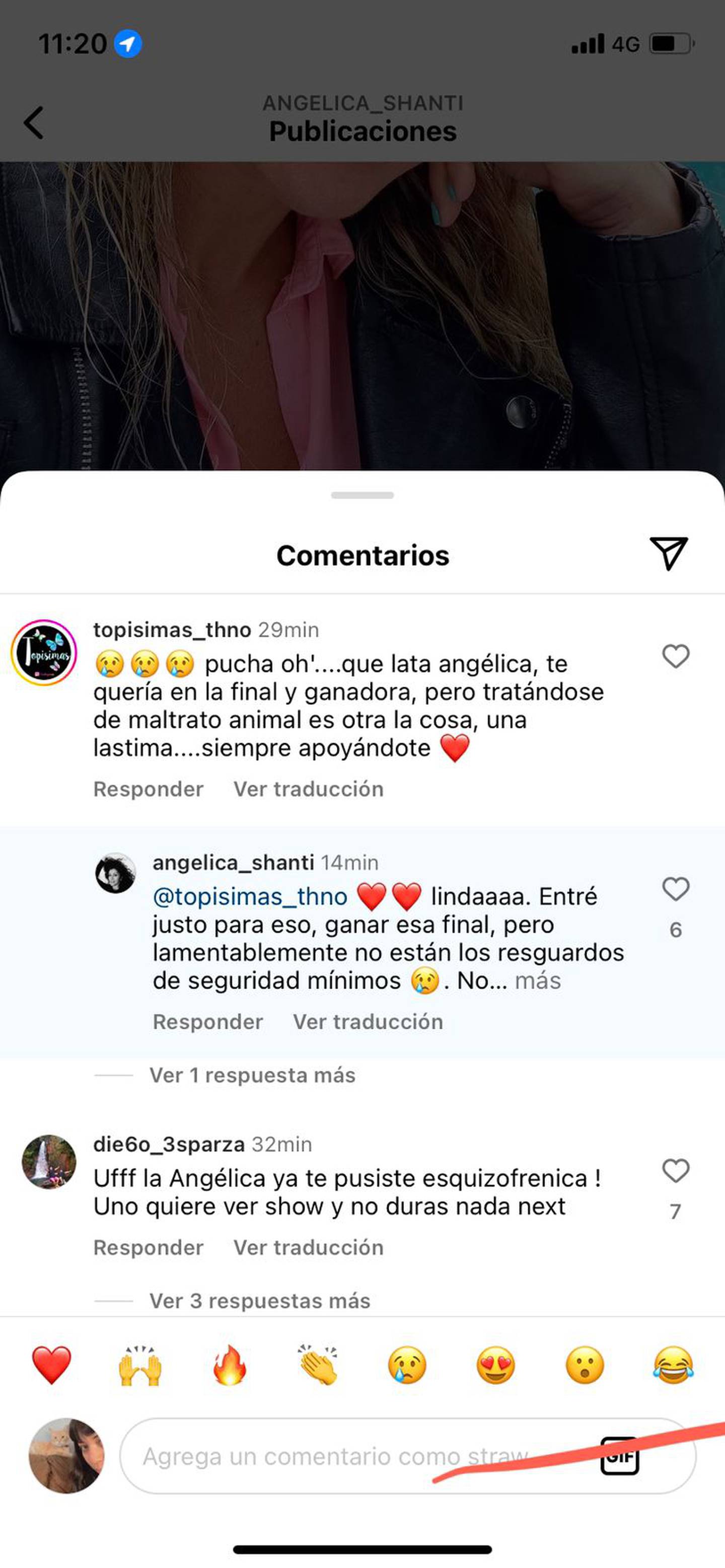 Angélica Sepulveda, Instagram