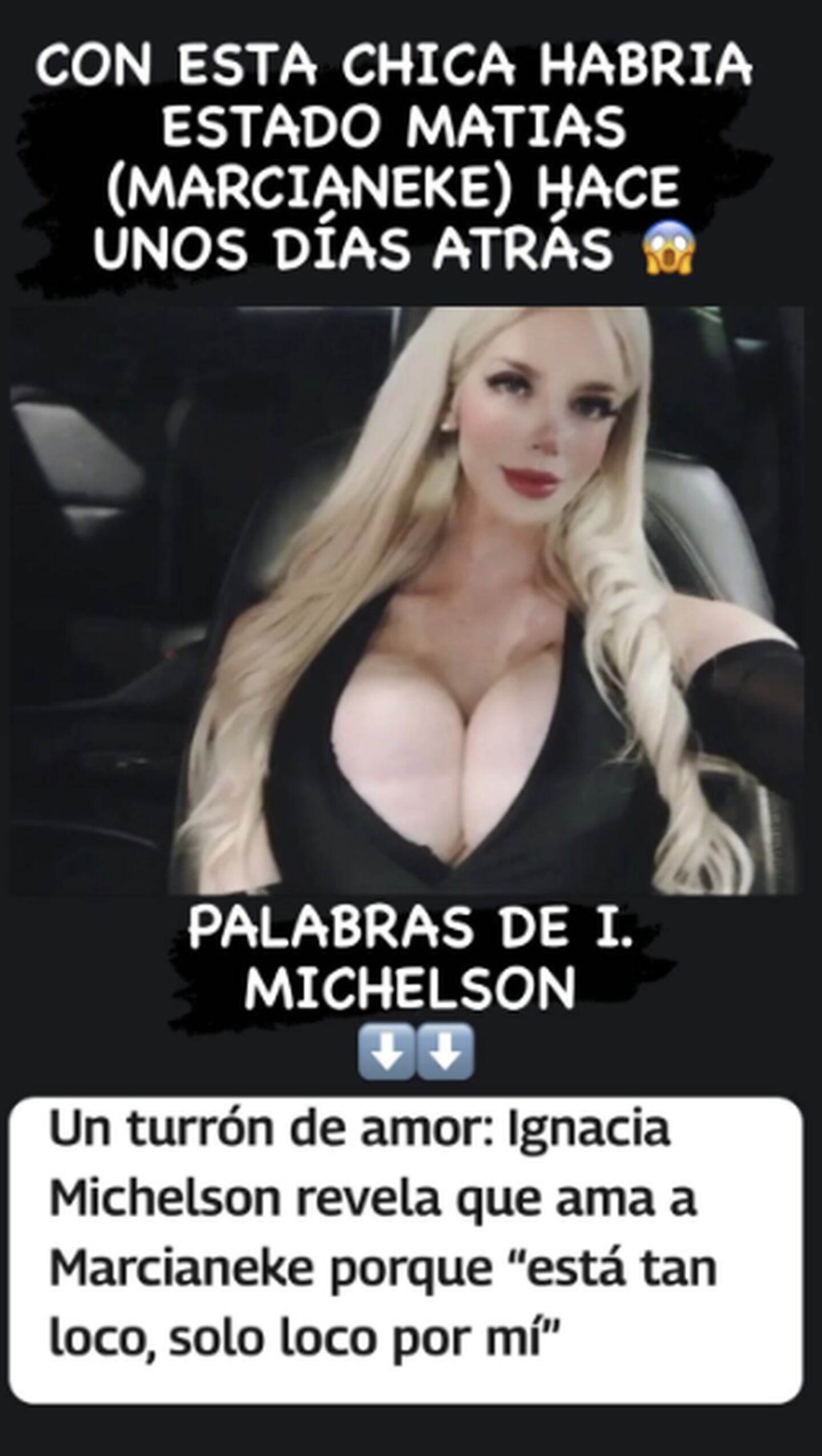 Marcianeke infiel a Ignacia Michelson | Instagram @copuchas_tv1