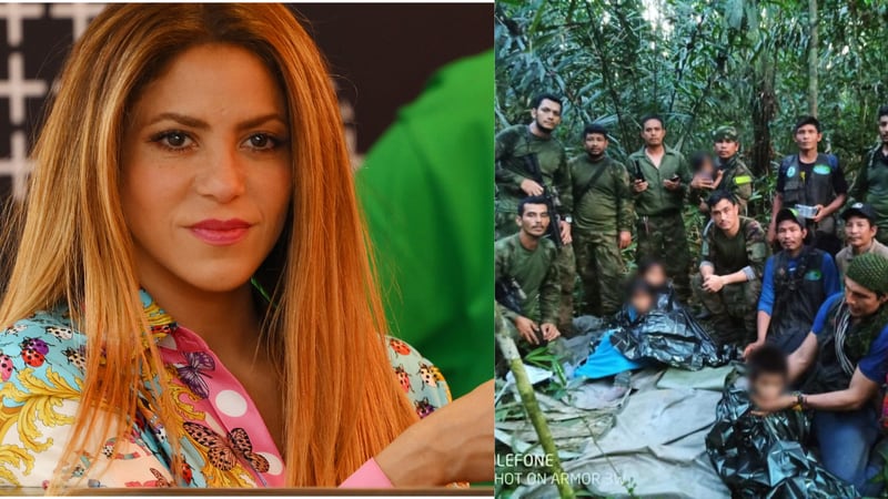 Shakira se conmovió en sus redes sociales por rescate de los cuatro niños indígenas en Guaviare