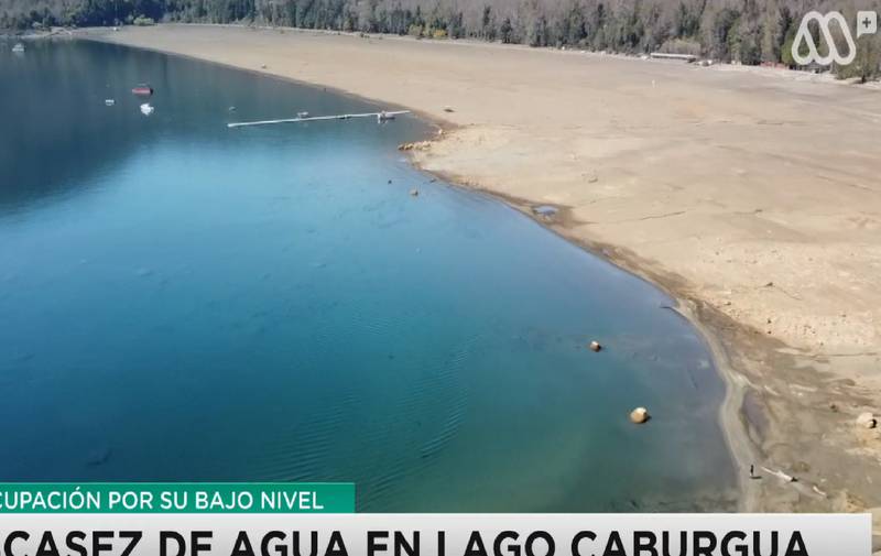 Lago Caburgua luce así ahora.