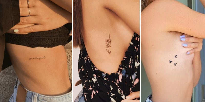 de repuesto malicioso estanque 5 tatuajes en la costilla para mujer que resultan femeninos y minimalistas