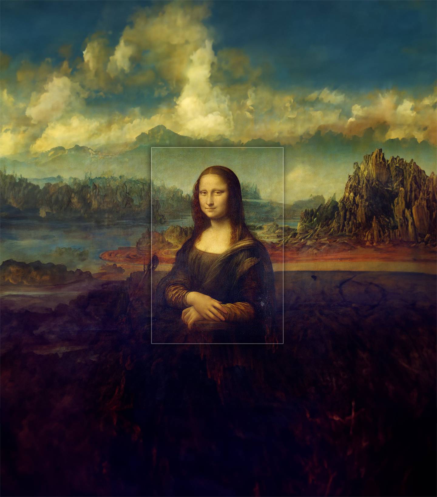 El paisaje expandido de la Mona Lisa