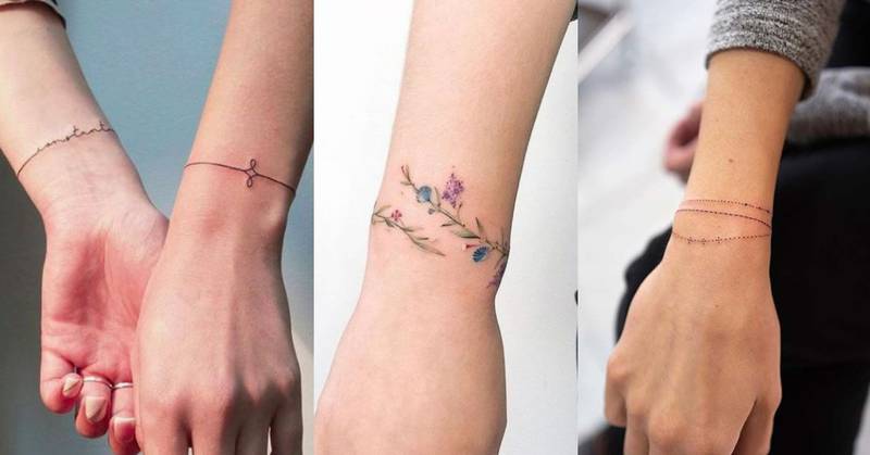 Tatuajes de brazalete para mujer