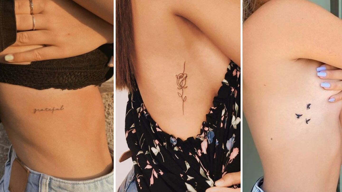 5 tatuajes en la costilla para mujer que resultan femeninos y minimalistas