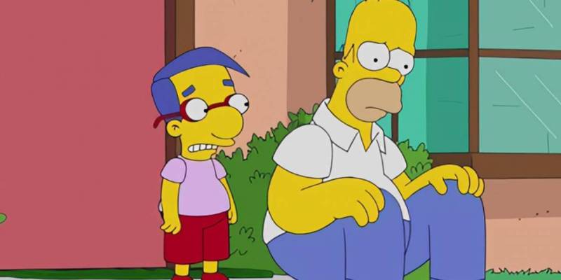 Los Simpson: Homero y Milhouse