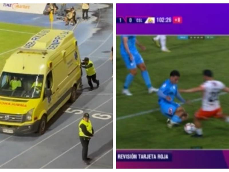 Viralizan último bochorno del fútbol chileno: ambulancia queda en panne al buscar a lesionado en partido Iquique-Cobresal