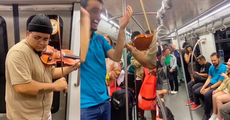 Fiesta en metro | Fuente: Instagram