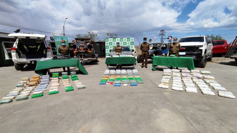 Carabineros allanó banda narcotraficante en Coquimbo