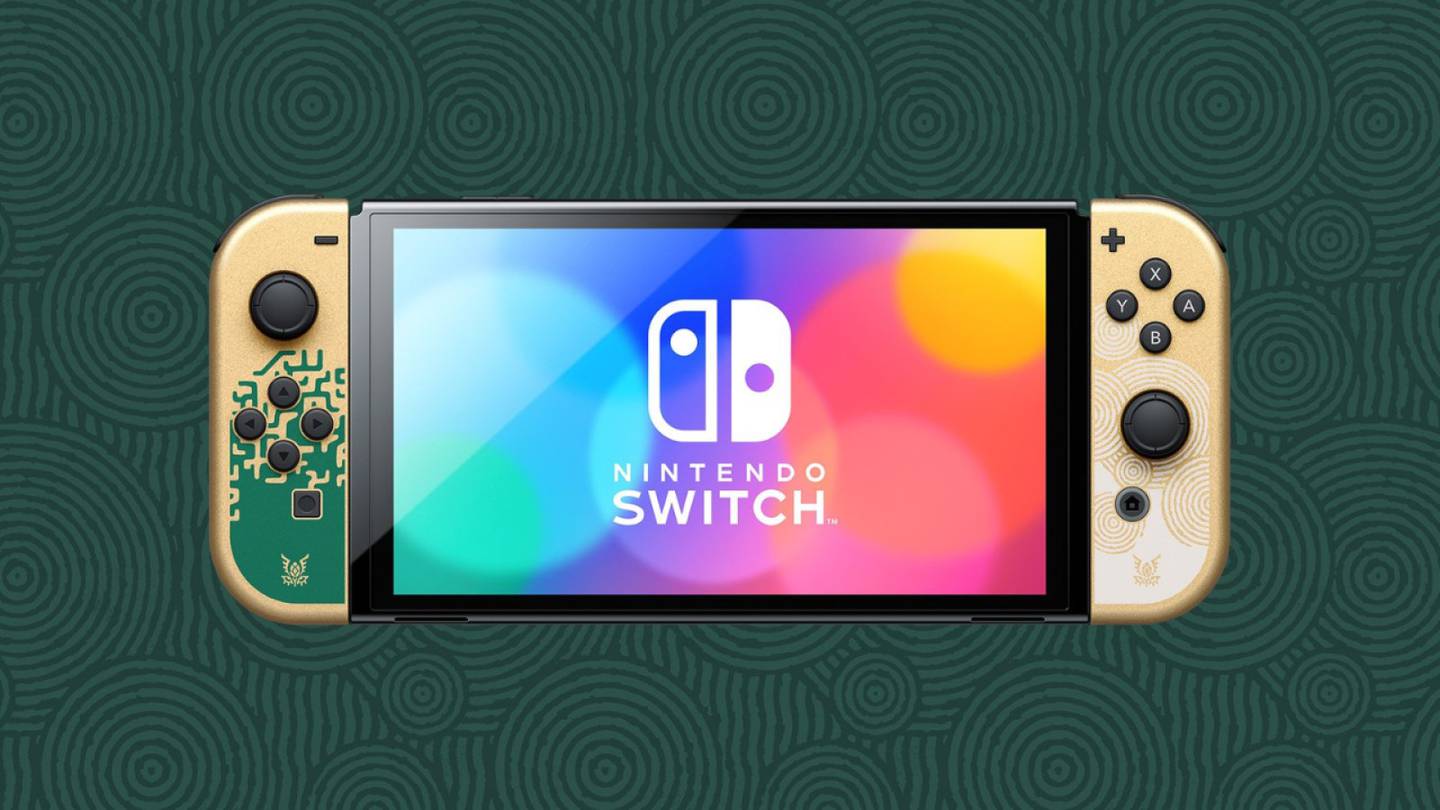Nintendo Switch OLED de Zelda