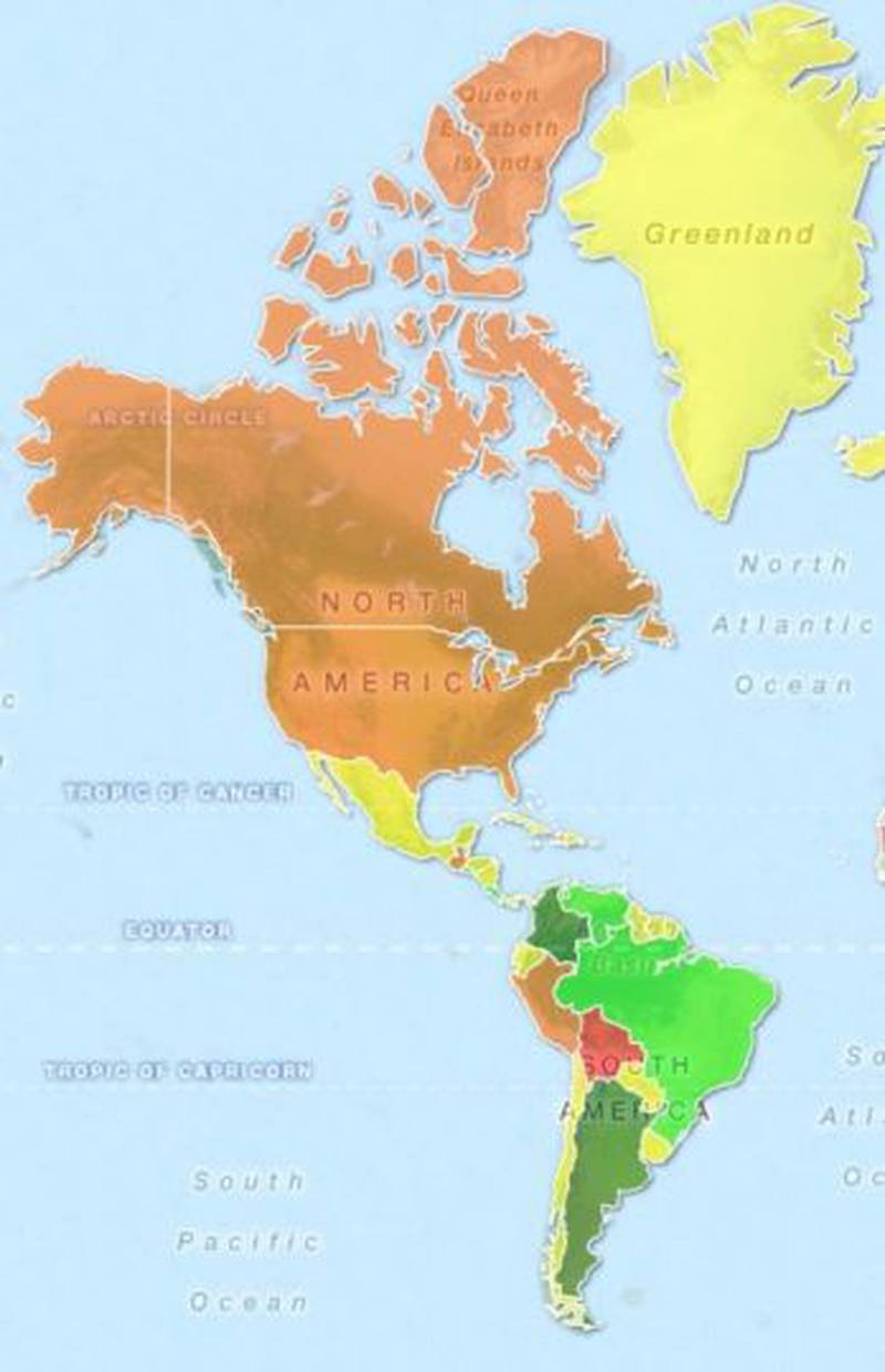 El mapa de las más del mundo – Publimetro Chile