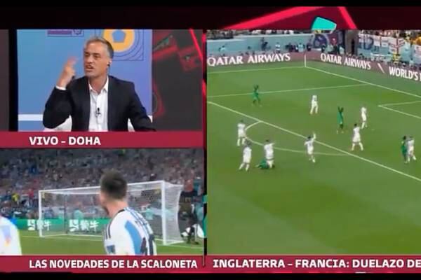 Polémico periodista argentino se acuerda de la Roja en pleno Mundial: “Nuestros rivales: Inglaterra uno, Chile dos”