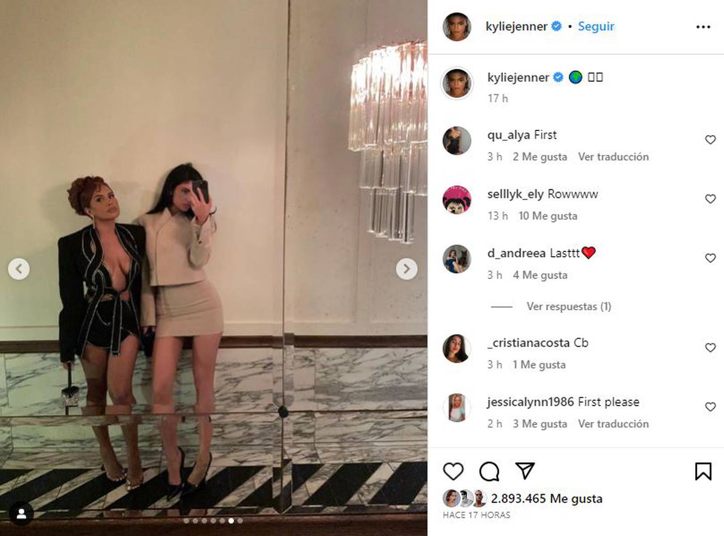 Kylie Jenner está apostando por looks monocromáticos, elegantes y atemporales