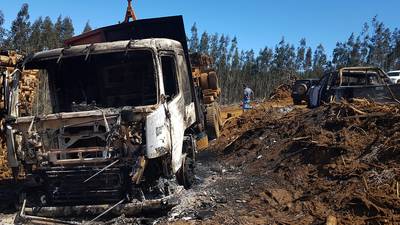 Cinco nuevos ataques incendiarios en la Macrozona Sur: quemaron viviendas, bodegas y maquinarias