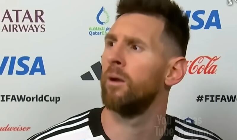 Messi estalló al final del juego entre Argentina y Países Bajos.