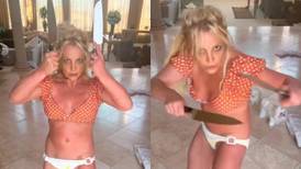 Britney Spears alertó a sus seguidores con un peligroso baile con cuchillos