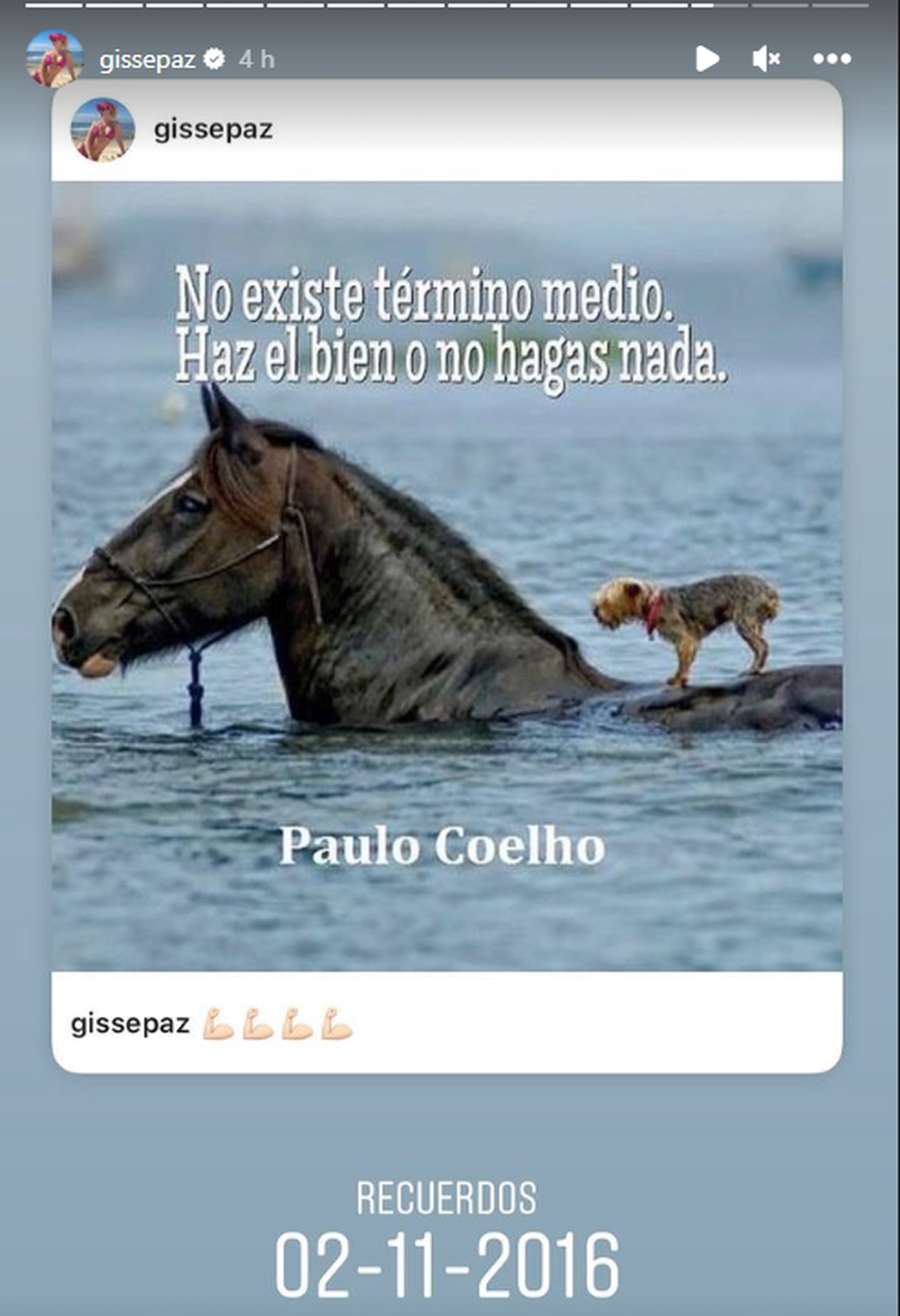 Gissella Gallardo compartió mensaje en Instagram que podría ser una indirecta a Mauricio Pinilla.