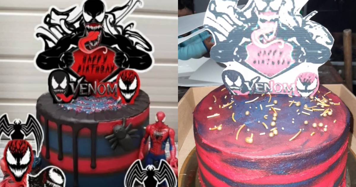  No se parece pero en nada”  Mujer pidió torta para su hijo con diseño de “ Venom” y le llegó mal hecha – Publimetro Chile