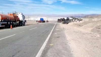 Conductor de camión muere en accidente cerca de Calama
