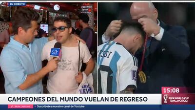 “Les ganamos dos Copas América”: Humberto Sichel le paró los carros a hincha argentino