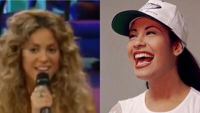 Shakira imitó a Selena Quintanilla y se llenó de críticas por no dar la talla