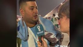 Hincha argentino enfurece con tiktoker por preguntarle qué pasaba si perdían