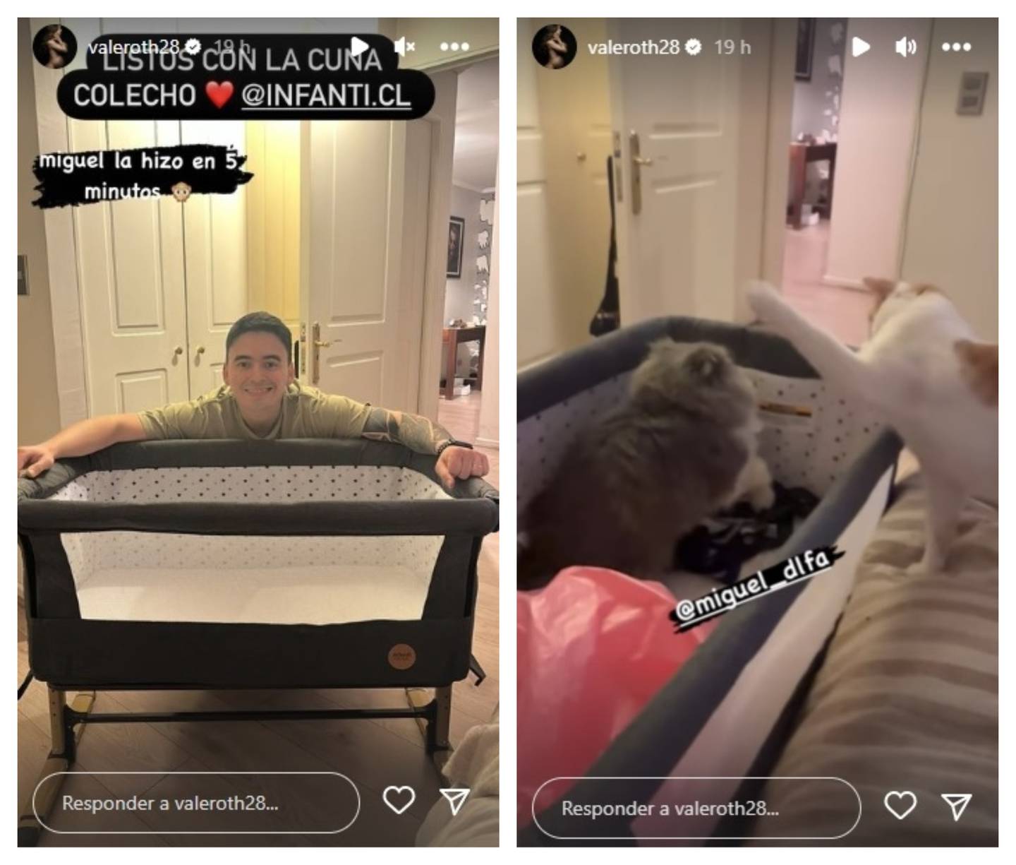 La mediática compartió en sus historias de Instagram los últimos detalles previos a su parto.