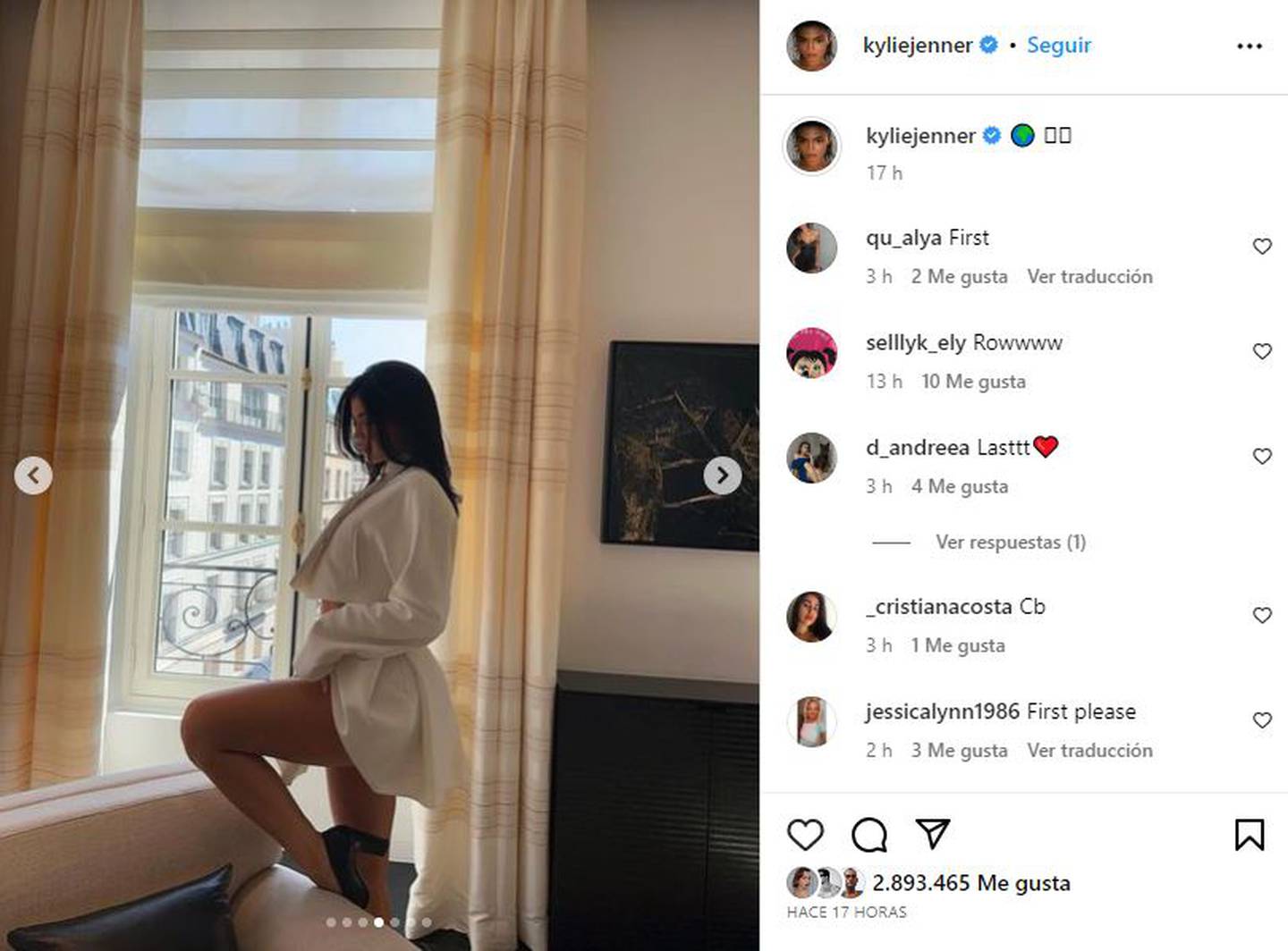 Kylie Jenner está apostando por looks monocromáticos, elegantes y atemporales