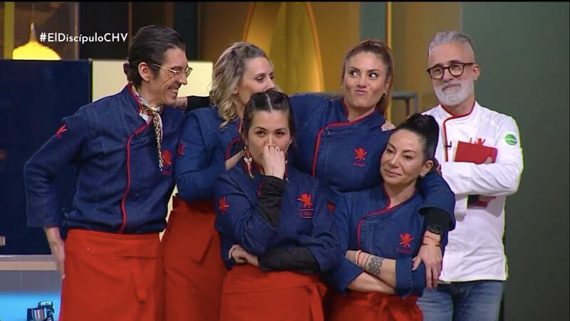 Equipo Rojo y Sergi Arola en "El Discípulo del Chef" | Captura: CHV