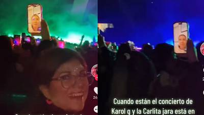 “¡Carla Jara te amamos!”: La sorpresiva aparición de la exMekano en concierto de La Bichota