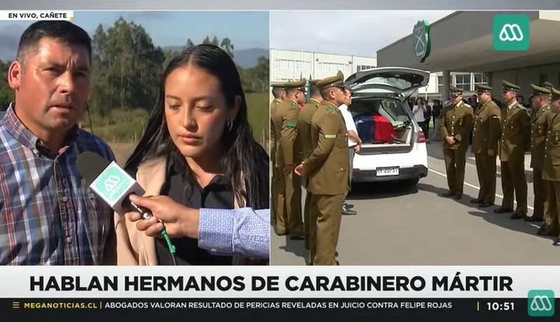 Los hermanos del carabinero muerto en Concepción le pidieron a las autoridades que avancen en una ley que le devuelva la autoridad a la institución policial.