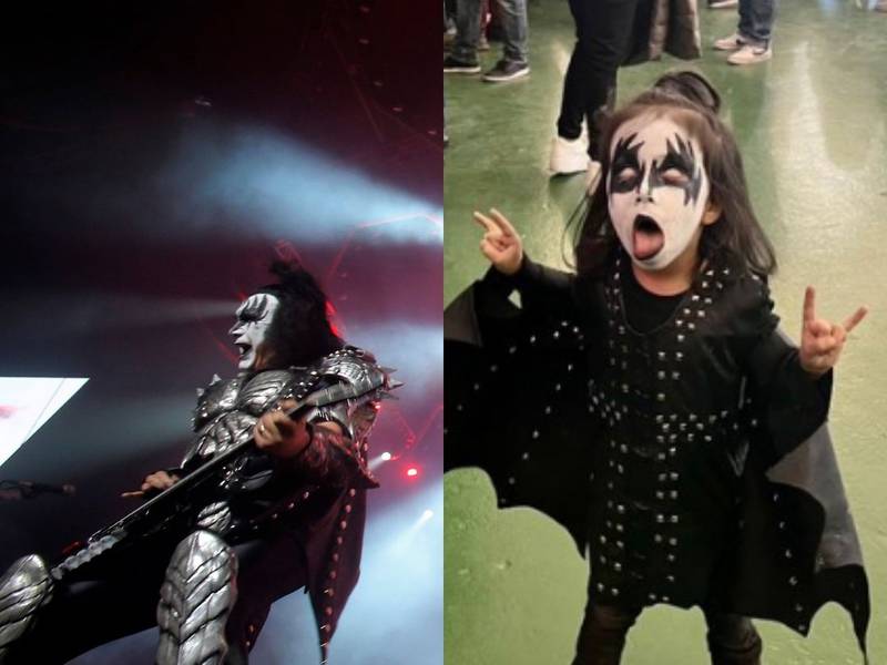 Pequeña fanática de Kiss se roba el corazón de vocalista Gene Simmons 