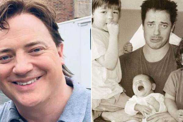 5 fotos de los hijos de Brendan Fraser que confirman que son más guapos que él joven