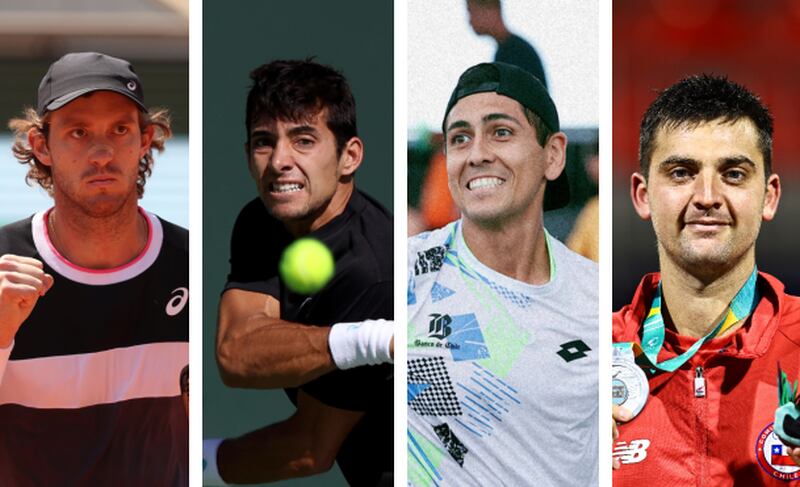 Jarry, Garin, Tabilo y Barrios / Getty, ATP Challenger Tour y Photosport
