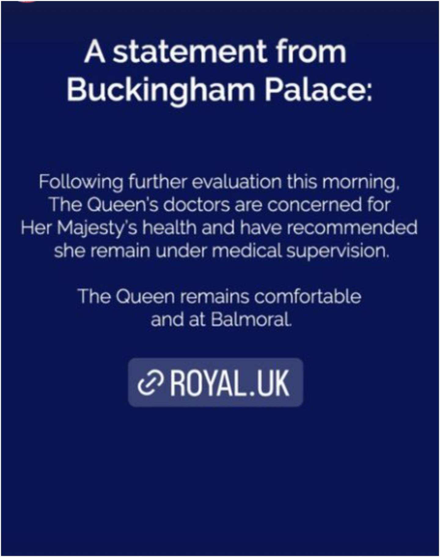 El estado de salud de la reina Isabel preocupa a la Familia Real
