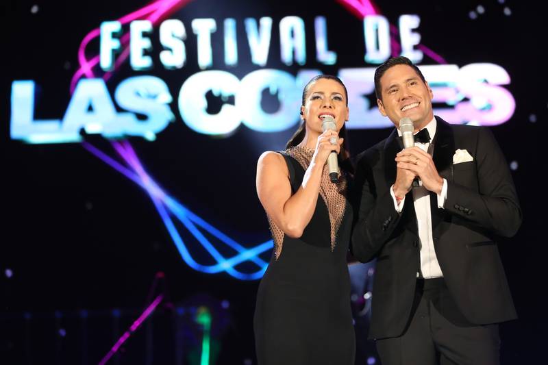 La dupla no había animado en la última versión del festival, que este año fue presentado por Sergio Lagos y Ángeles Araya.