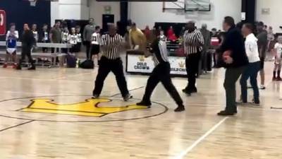 Pelea de árbitros conmocionó partido de baloncesto escolar