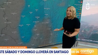 Allison Göhler se la juega y anuncia lluvia en Santiago para el fin de semana: recién el martes de la próxima semana volverían los días soleados a la capital
