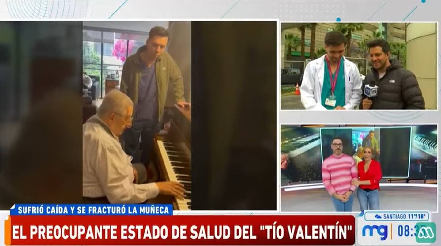 En el matinal de "Mucho Gusto" fue que el nieto de Valentín Trujillo, el doctor Pedro Amat, contó esta mañana de los avances en el estado de salud del galardonado artista.